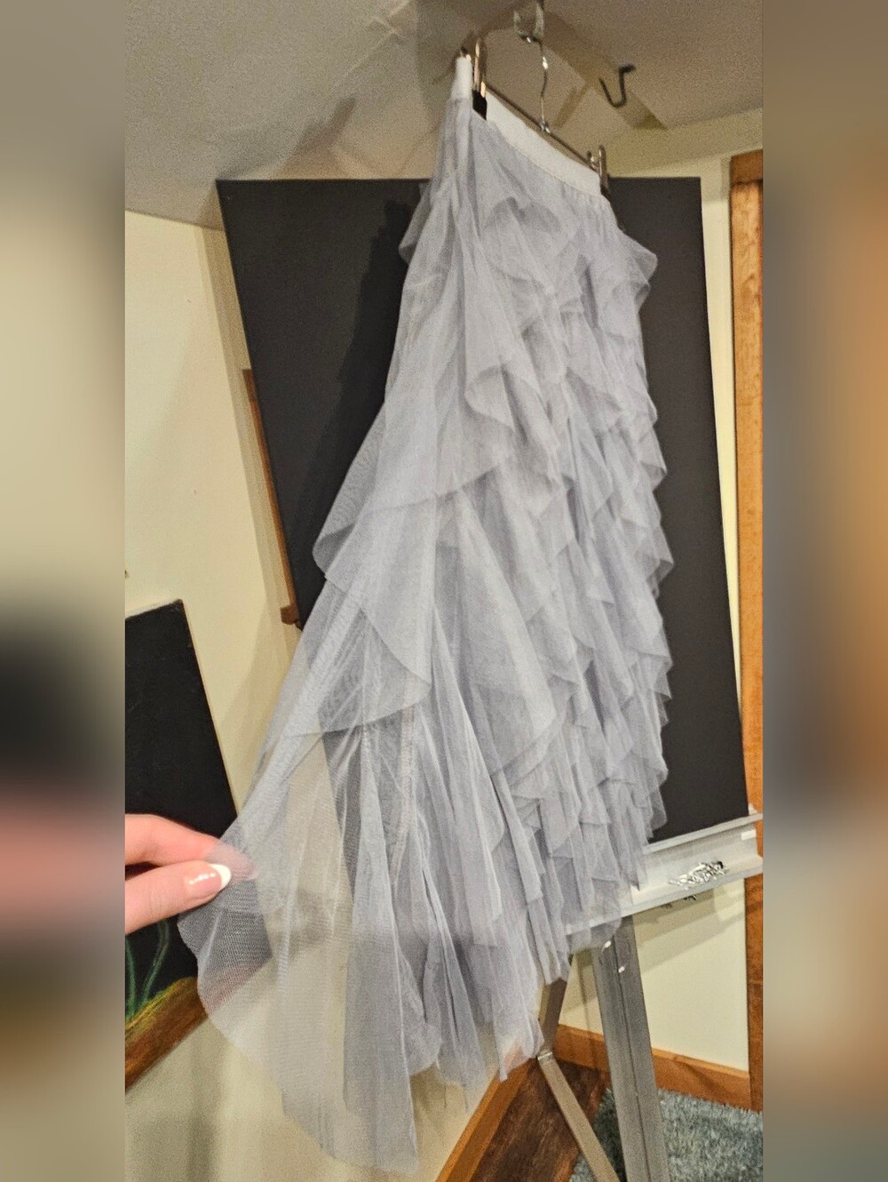Chicwish Light Gray Layered Tulle Skirt - Picture 4 of 4